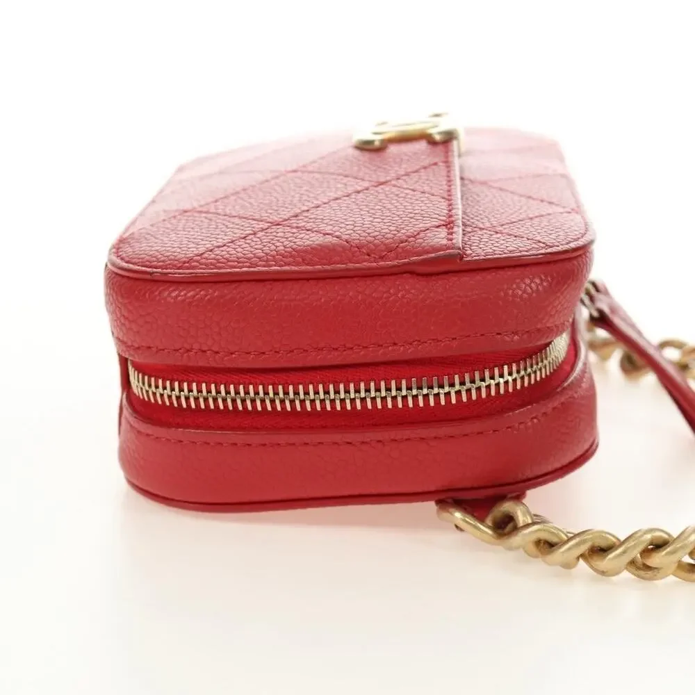 Chanel Matelasse Chic Affinity Chain Shoulder Bag Red